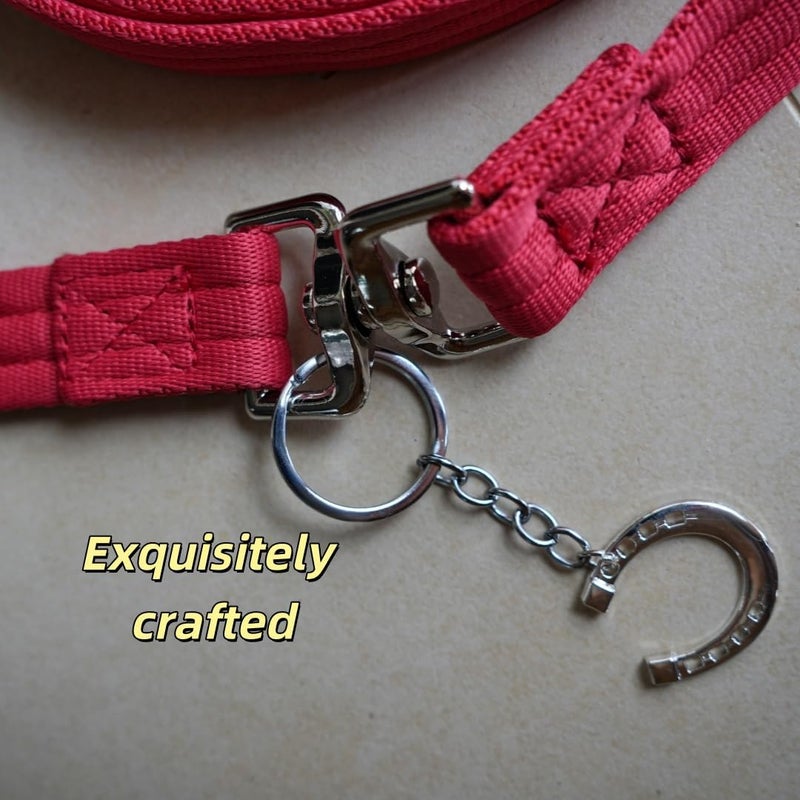 LUCKIEST MAP 2PCS Adjustable Horse Halter&Horse Training Lunge LINE Double-Buckle Anti-Entanglement Soft BUT Firm Used for Equestrian Training and Training - Image 5